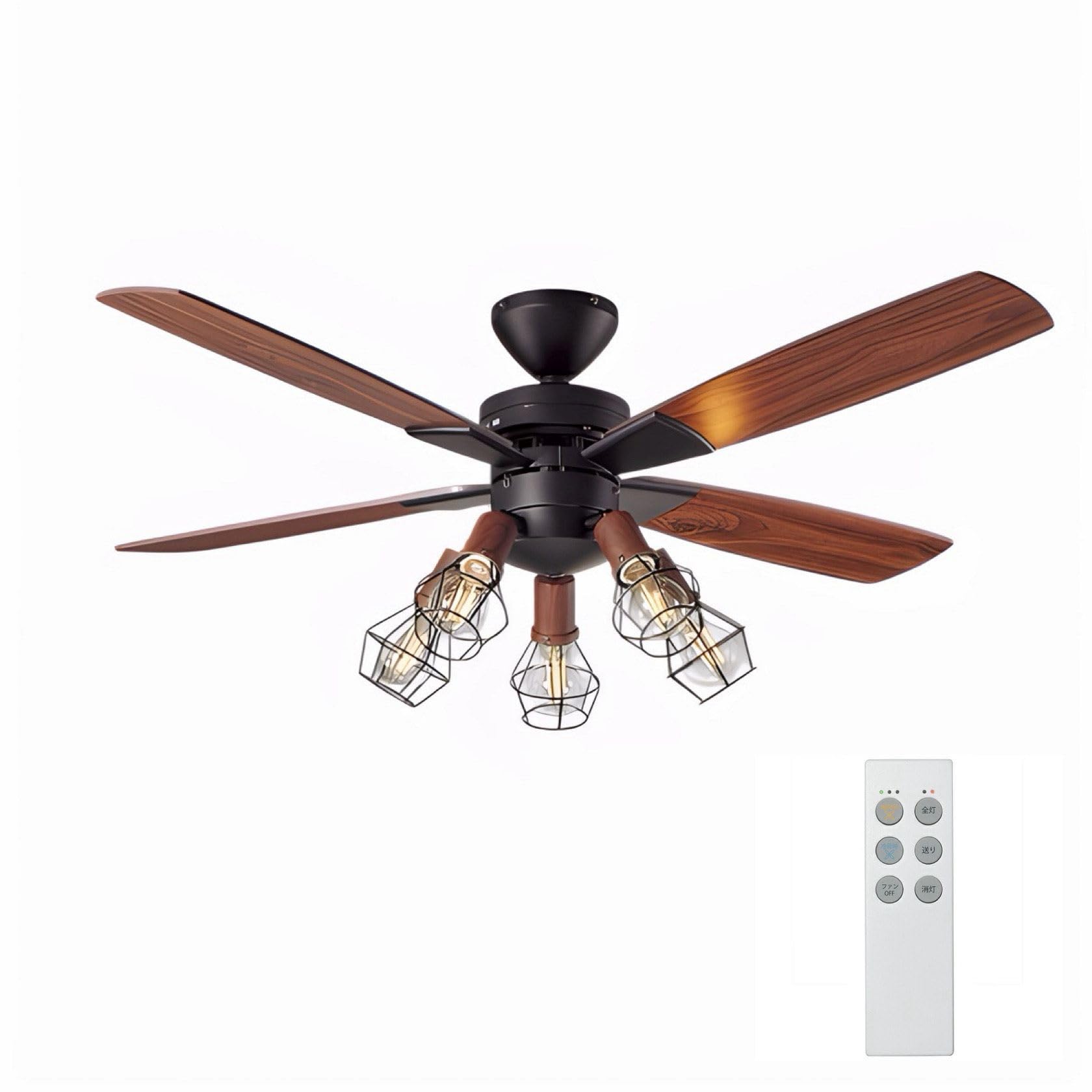 Amazon | 大光電機 DAIKO シーリングファンライト LEDランプ(E26) 5灯